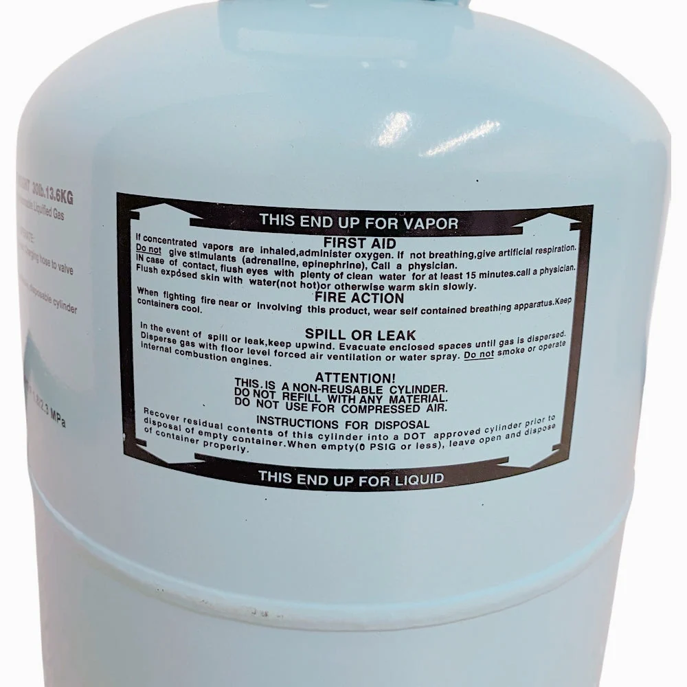 R134a 30 lb Refrigerant New Factory Sealed Cylinder - Image 4